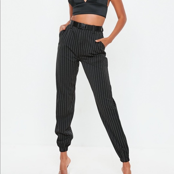 Missguided Pants - Missguided black cargo pants